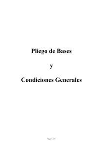 pliego de bases y condiciones generales - Fundación INNOVA-T