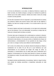 El diagnóstico de la caries en el diente se realiza por