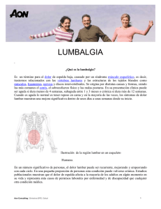 lumbalgia - Aon México