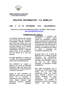 LA SEMILLA_05_FORMACIÓN DEL SUELO_ TEXTURA_2012