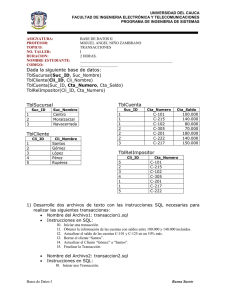 Taller 1: Transacciones