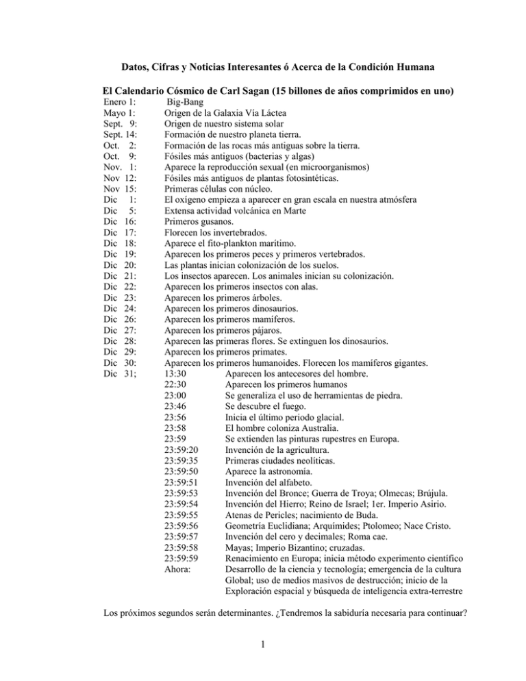 Datos Cifras Y Noticias Interesantes