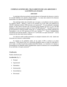 complicaciones del tratamiento de los abscesos y las fistulas anales