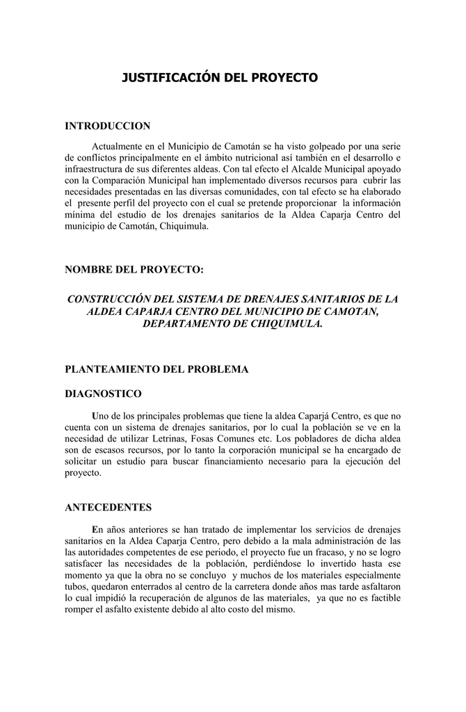 Importancia Y Justificacion De Un Proyecto Ejemplo Co 1746