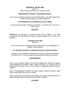 DECRETO 758 DE 1990 - Tramite su pensión del ISS Instituto de