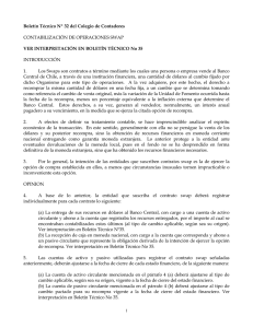 Boletín Técnico Nº 32 del Colegio de Contadores