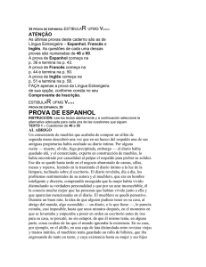35 PROVA DE ESPANHOL ESTIBULAR UFMG v2 0 0 2