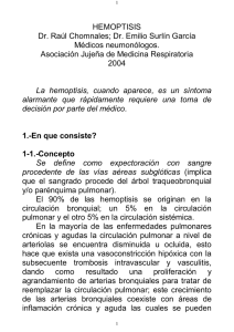 HEMOPTISIS Consejo Medico de Jujuy