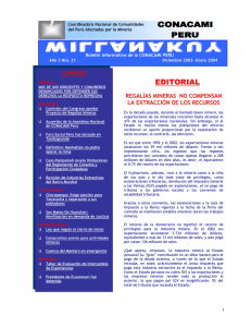 WILLANAKUY &ndash; Bolet&iacute;n Informativo de CONACAMI PER&Uacute;