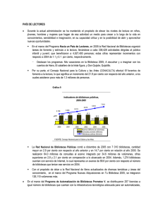 país de lectores - Transparencia - Consejo Nacional para la Cultura