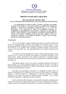 Declaration by the Latin American Parliament at