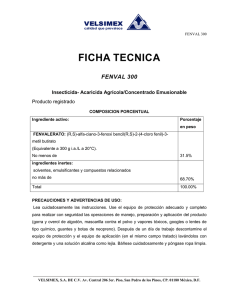 FICHA TECNICA FENVAL 300