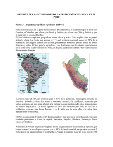 Parte 1.- Aspectos geográficos y políticos del Perú