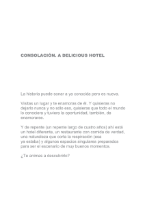 CONSOLACIÓN. A DELICIOUS HOTEL
