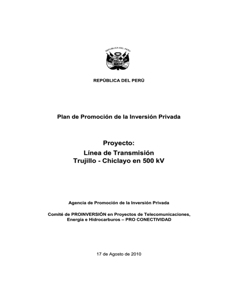 PLAN DE PROMOCION DE LA INVERSION PRIVADA