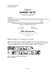 SHARK 40 EC Etiqueta