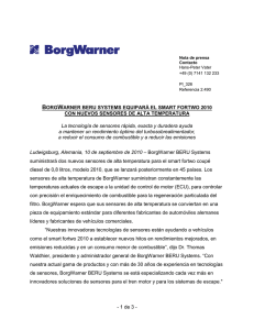 Contacto - BorgWarner Emissions Systems