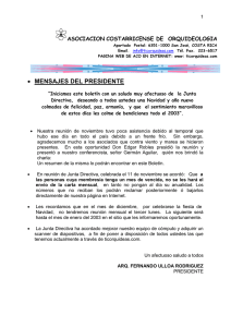 Carta mensual, Diciembre 2002 - Asociación Costarricense de