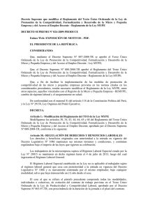 Decreto Supremo Nº 024 - 2009