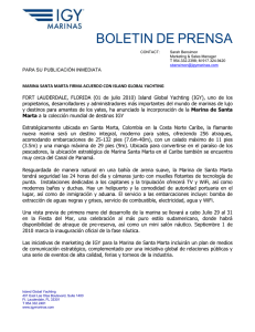 Boletin de prensa IGY en Español - Santa Marta