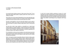 La vivienda y el Plan General de Sevilla