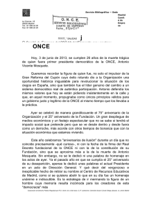 ONCE Servicio Bibliogràfico — Sede Madrid Comité de Empresa