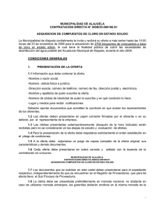 MUNICIPALIDAD DE ALAJUELA CONTRATACION DIRECTA N° 2006CD-000160-01