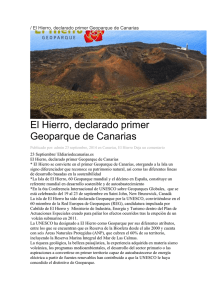 / El Hierro, declarado primer Geoparque de Canarias