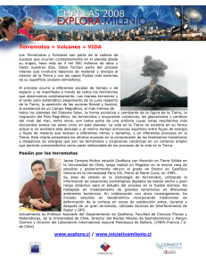 Terremotos + Volcanes = VIDA