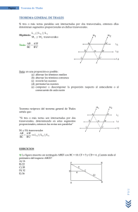 Página  1 Teorema de Thales