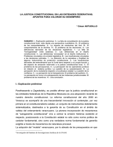 la justicia constitucional en las entidades federativas