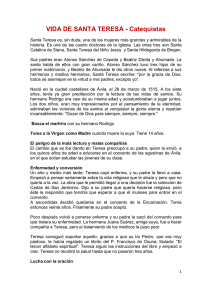vida de santa teresa