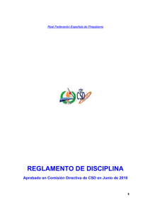 Reglamento de Disciplina RFEP