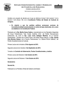 28 de Agosto de 2015 - Congreso del Estado de Coahuila
