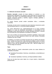 DERECHO MERCANTIL - Servidor de Apoyo al Sistema