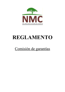 REGLAMENTO  Comisión de garantías