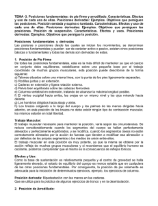 Posiciones Fundamentales y Derivadas: Anatom&iacute;a y Fisiolog&iacute;a
