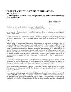 CONSIDERACIONES DE GÉNERO EN INTELIGENCIA ARTIFICIAL