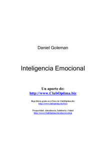 Libro: "Inteligencia Emocional"