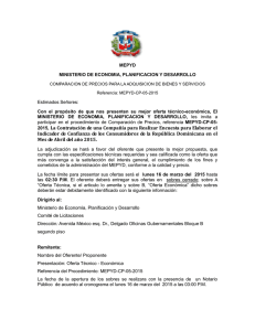 MEPYD-CP-05-2015-con.. - Ministerio de Economía, Planificación y