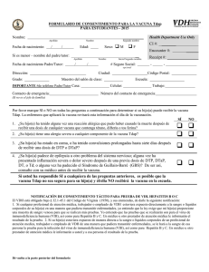 STUDENT Influenza Vaccination Consent Form