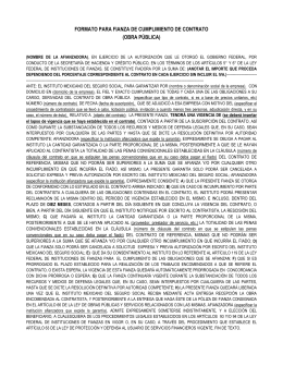 Proyecto de Ley sobre el Contrato de Fianza de Empresa