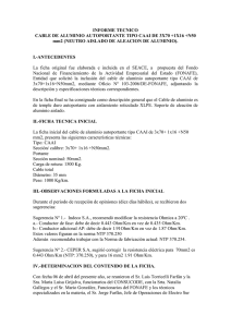 INFORME TECNICO mm2 (NEUTRO AISLADO DE ALEACION DE ALUMINIO).