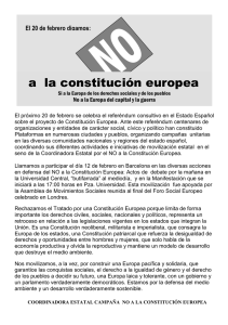 10 RAZONES PARA DECIR NO A LA CONSTITUCIÓN EUROPEA