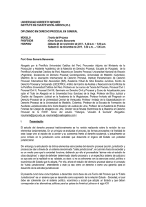 UNIDAD I. El proceso como expresión de la relación Estado