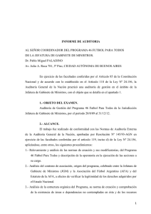 INFORME DE AUDITORIA DE LA JEFATURA DE GABINETE DE MINISTROS.