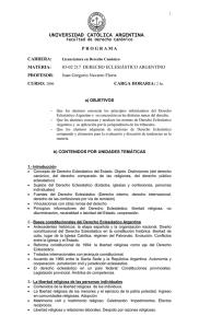 UNIDAD 8 (Ministros religiosos) - Universidad Católica Argentina