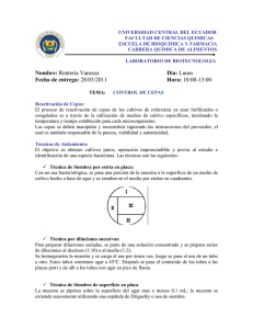 UNIVERSIDAD CENTRAL DEL ECUADOR FACULTAD DE CIENCIAS QUIMICAS CARRERA QUIMICA DE ALIMENTOS