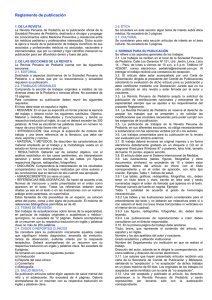 Reglamento de publicación - Sociedad Peruana de Pediatría