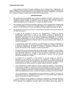 Reglamento de las Comisiones del H. Congreso del Estado de Jalisco